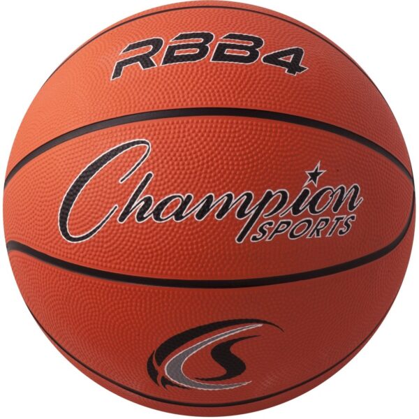 Champion Sports Intermediate Rubber Basketball Orange