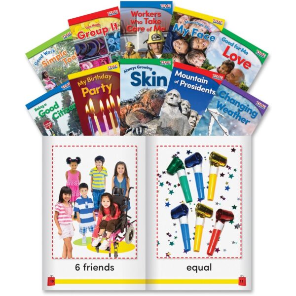 Shell Education Grade K Time for Kids Book Set 3 Printed Book