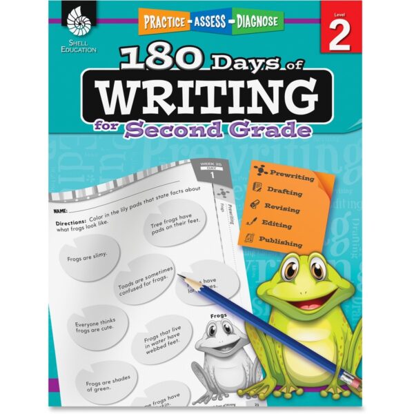 Shell Education 2nd Grade 180 Days of Writing Book Printed Book