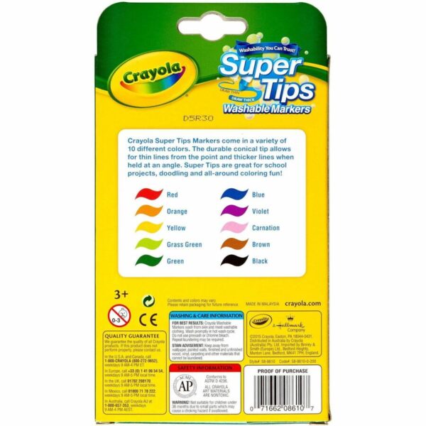 Crayola Super Tips 10-color Washable Markers - Image 3