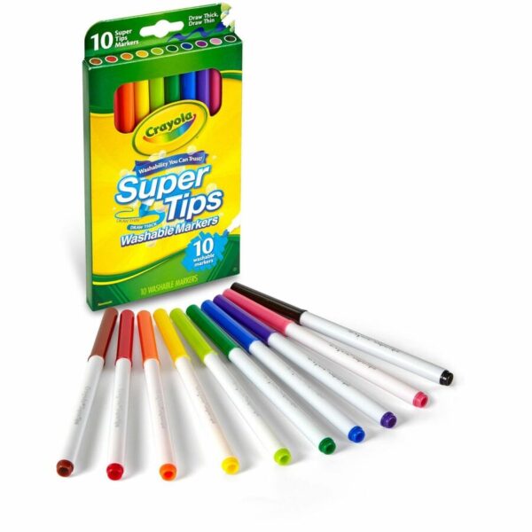 Crayola Super Tips 10-color Washable Markers