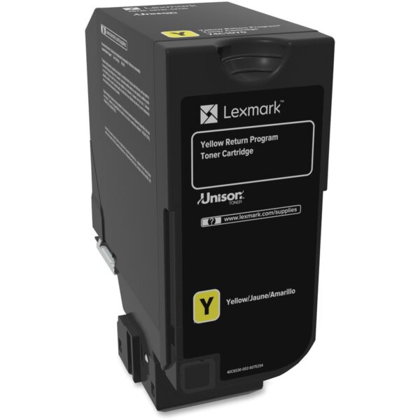 Lexmark Unison Original Standard Yield Laser Toner Cartridge - Yellow - 1 Each