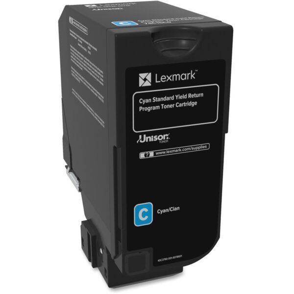 Lexmark Unison Original Standard Yield Laser Toner Cartridge - Cyan - 1 Each