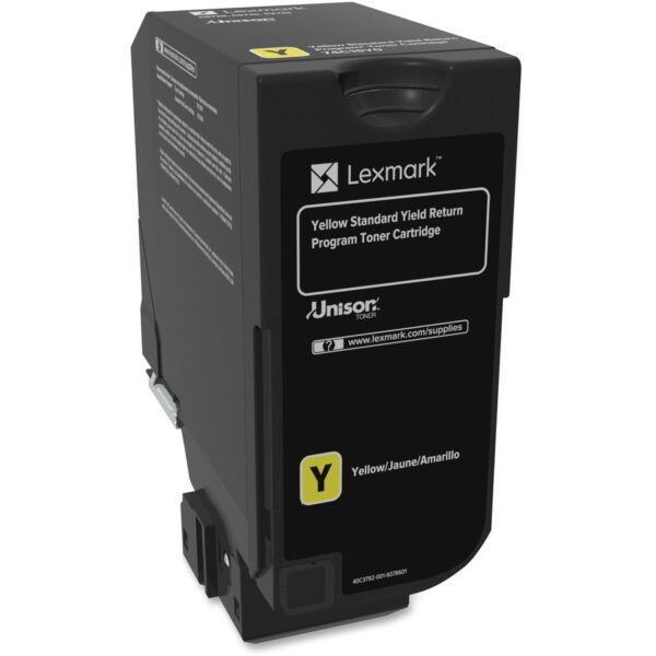 Lexmark Unison Original Standard Yield Laser Toner Cartridge - Yellow - 1 Each