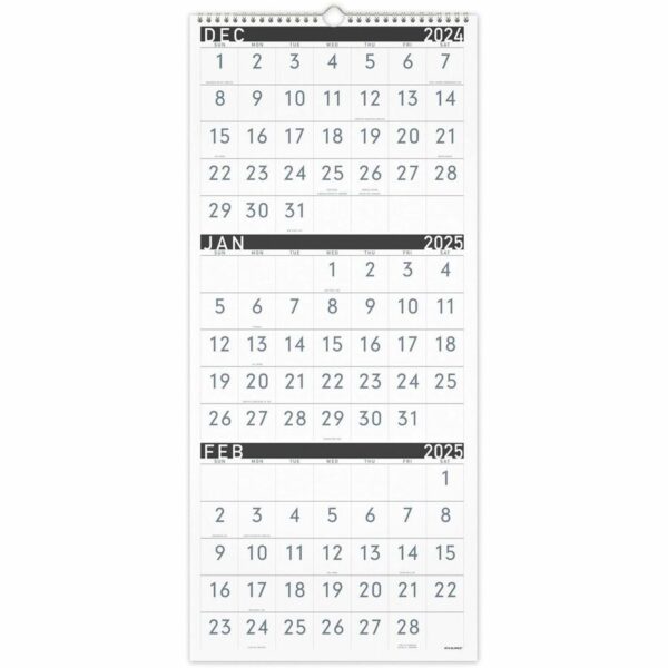 At-A-Glance Contemporary 3-Month Reference Wall Calendar