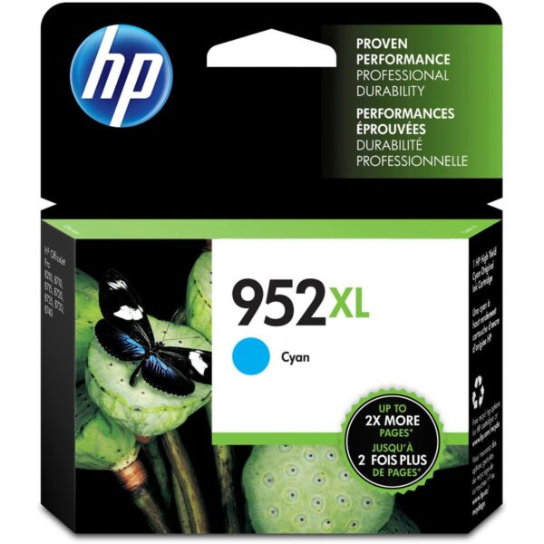 HP 952XL Original High Yield Inkjet Ink Cartridge - Cyan - 1 Each