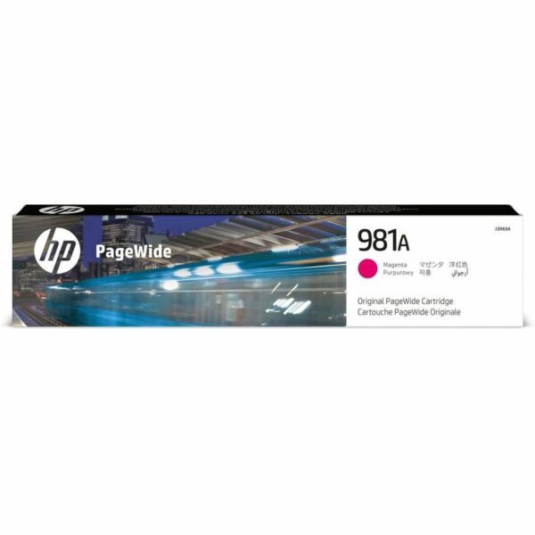 HP 981A (J3M69A) Original Page Wide Ink Cartridge - Single Pack - Magenta - 1 Each