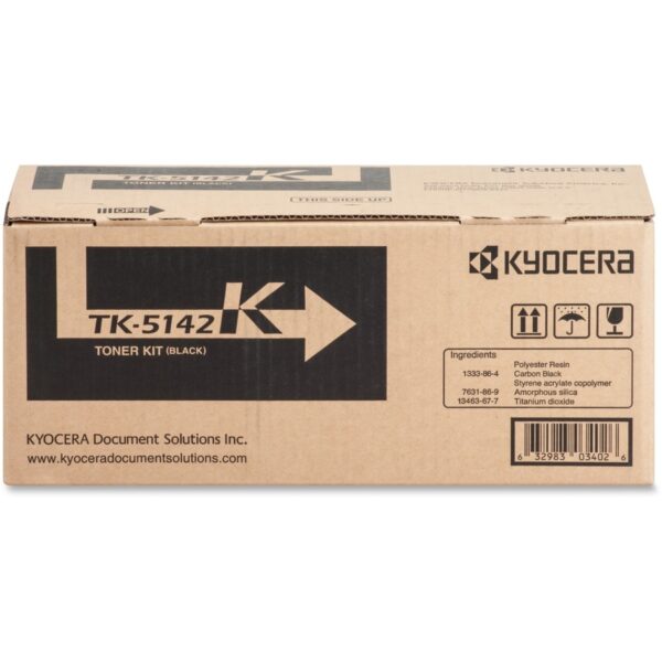 Kyocera TK-5142K Original Laser Toner Cartridge - Black - 1 Each