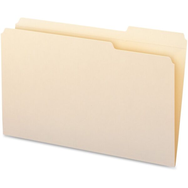 Business Source 1/3 Tab Cut Legal Recycled Top Tab File Folder - Image 2