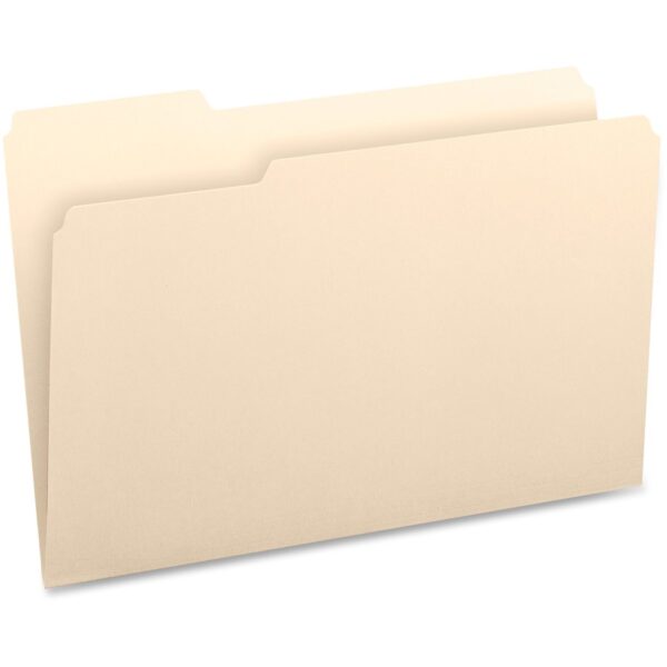 Business Source 1/3 Tab Cut Legal Recycled Top Tab File Folder - Image 2