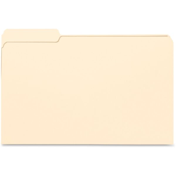 Business Source 1/3 Tab Cut Legal Recycled Top Tab File Folder