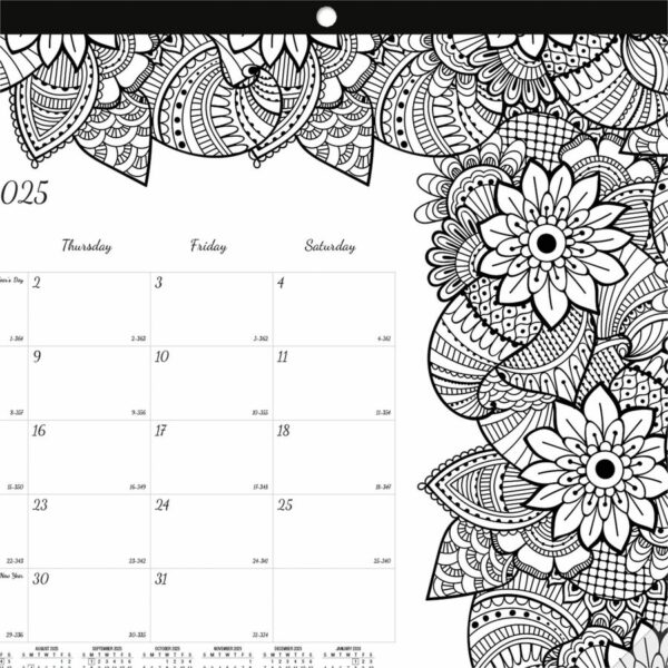 Blueline DoodlePlan Compact Desk Pad - Botanica - Image 2