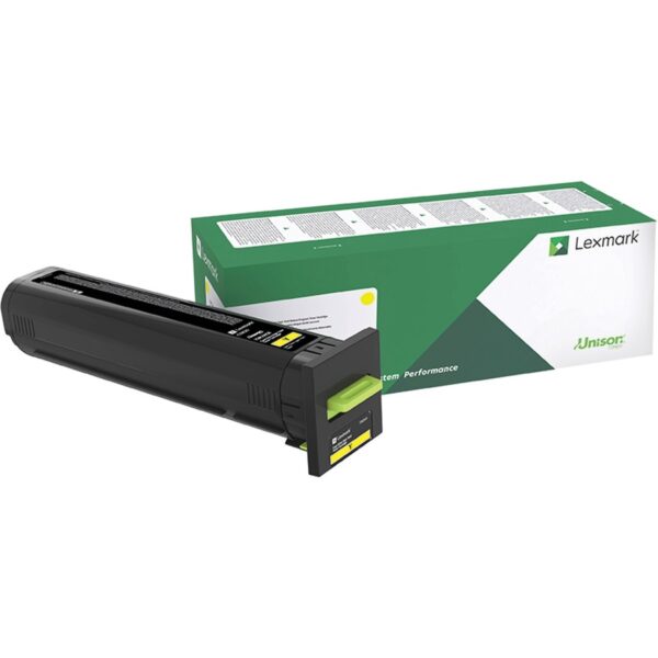 Lexmark Original Laser Toner Cartridge - Yellow - 1 Each