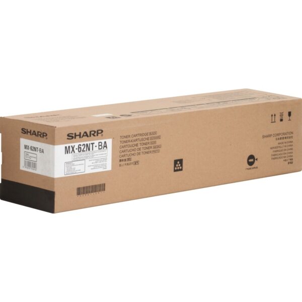 Sharp MX62NTBA Original High Yield Laser Toner Cartridge - Black - 1 Each