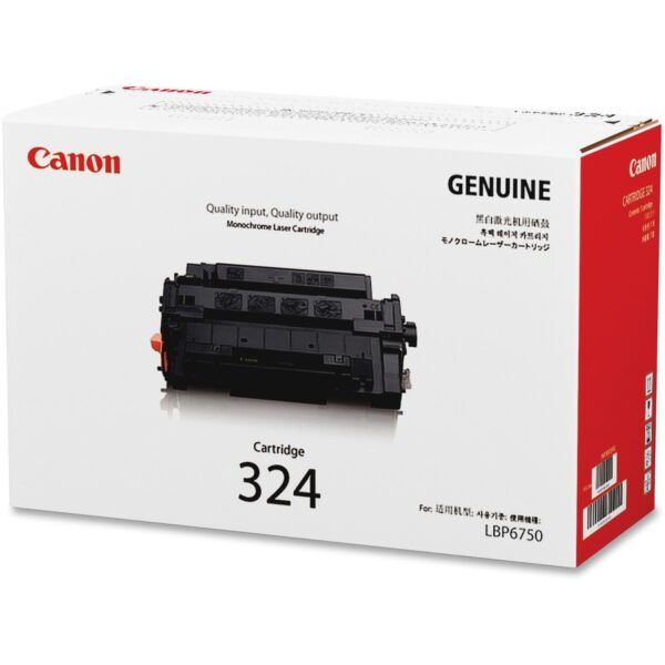 Canon 324 Original Standard Yield Laser Toner Cartridge - Black - 1 Each