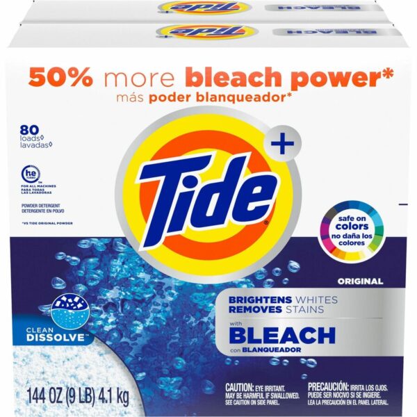 A box of tide powder laundry detergent.