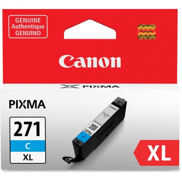 Canon CLI-271 Original High Yield Inkjet Ink Cartridge - Cyan - 1 Each