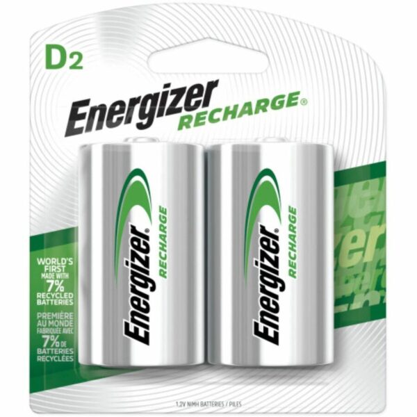 Energizer Recharge Universal Rechargeable D Battery 2-Packs