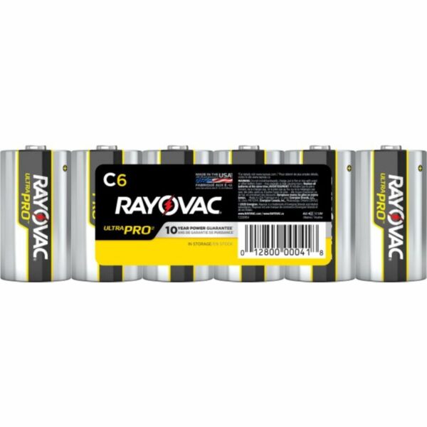 Rayovac Ultra Pro Alkaline C Battery 6-Packs