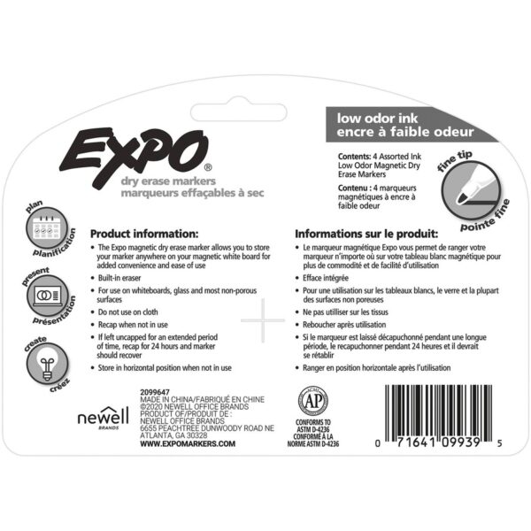 Expo Eraser Cap Fine Magnetic Dry Erase Markers - Image 2