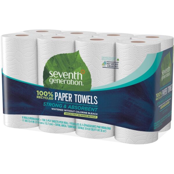 Seventh Generation 100% Recycled Paper Towels - Image 2