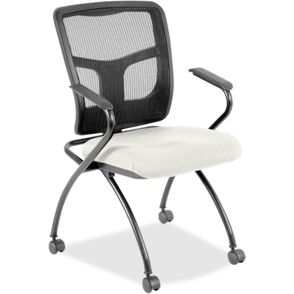 Lorell Mesh Back Nesting Training/Guest Chairs