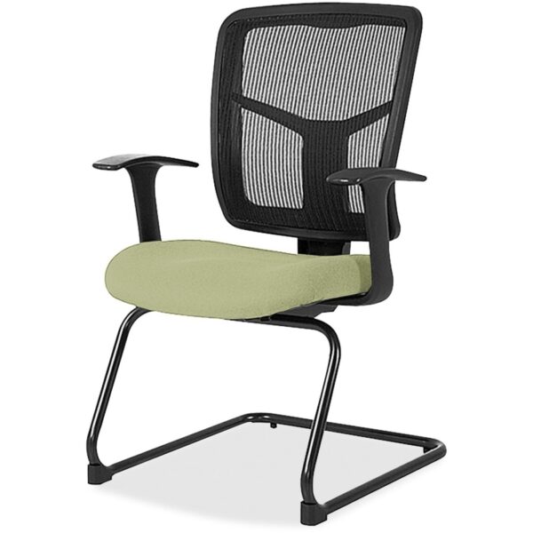 Lorell ErgoMesh Series Mesh Back Guest Chair with Arms