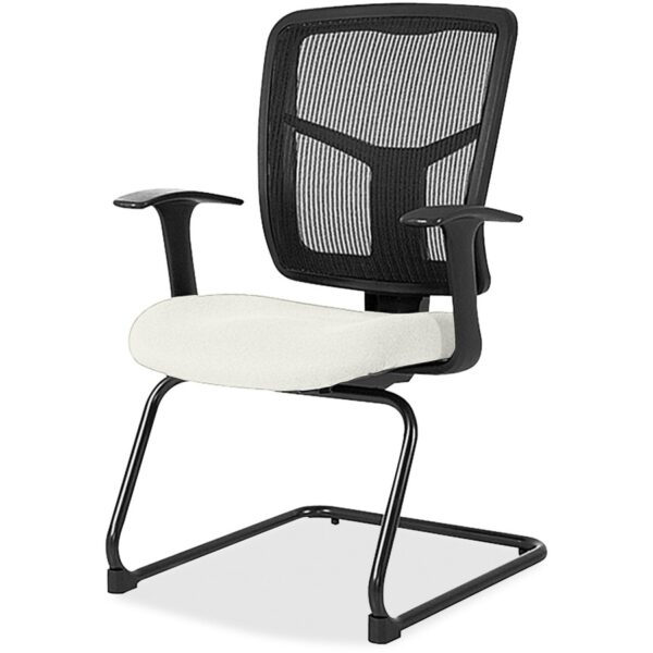 Lorell ErgoMesh Series Mesh Back Guest Chair with Arms