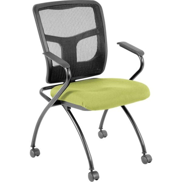 Lorell Mesh Back Nesting Training/Guest Chairs