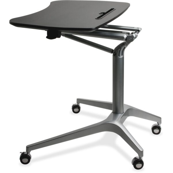 Lorell Gas Lift Height-Adjustable Mobile Desk - Image 3