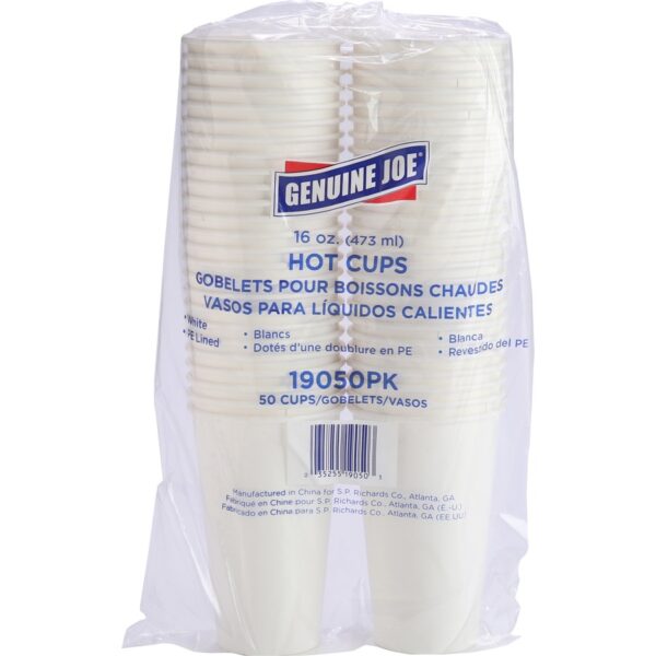 Genuine Joe 16 oz Disposable Hot Cups