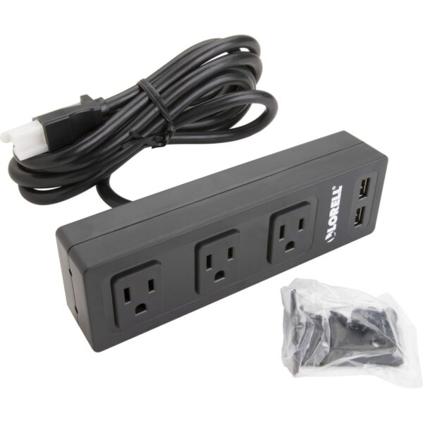 Lorell Under Desk AC Power Center with USB Charger