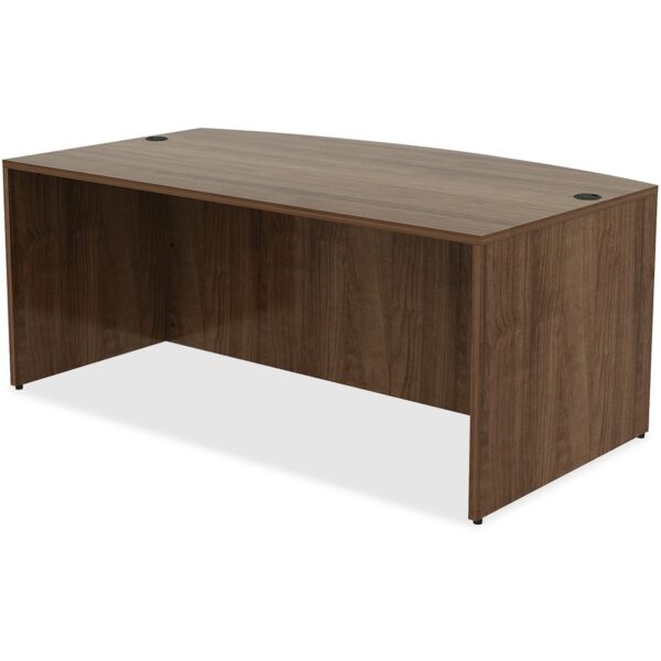 Lorell Essentials Series Bowfront Desk Shell - Image 2