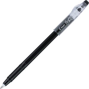 A black and white pen with a black tip.