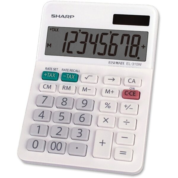 Sharp Calculators EL-310WB 8-Digit Professional Mini-Desktop Calculator - Image 2