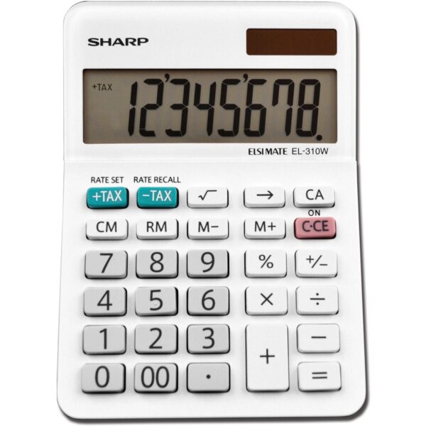 Sharp Calculators EL-310WB 8-Digit Professional Mini-Desktop Calculator