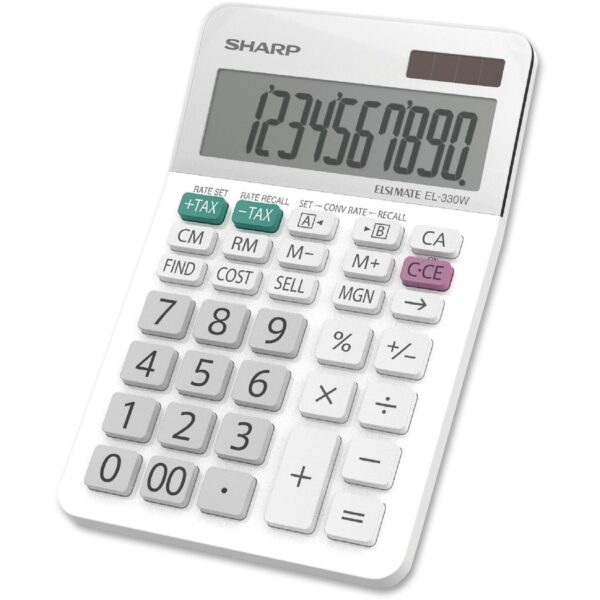 Sharp Calculators EL-330WB 10-Digit Professional Desktop Calculator - Image 2