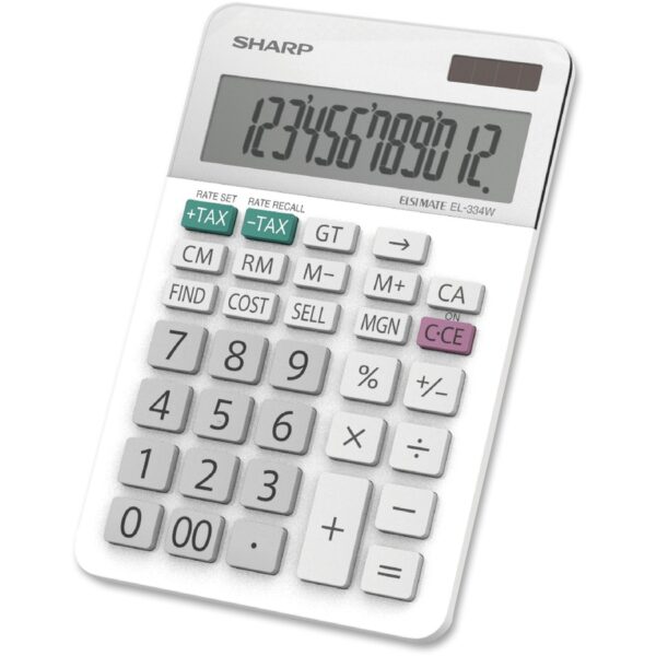 Sharp Calculators EL-334WB 12-Digit Professional Large Desktop Calculator - Image 2