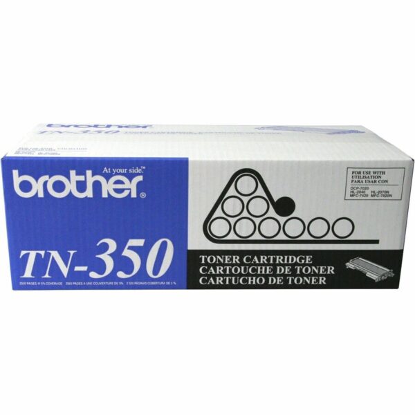 Brother TN350 Original Laser Toner Cartridge - Black - 1 Each