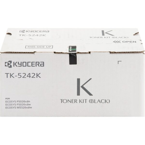 Kyocera TK-5242K Original Laser Toner Cartridge - Black - 1 Each