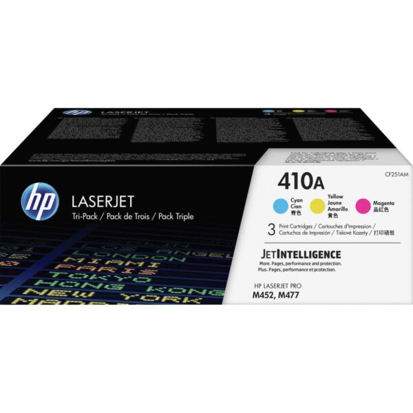 HP 410A (CF251AM) Original Standard Yield Laser Toner Cartridge - Cyan, Magenta - 3 Carton