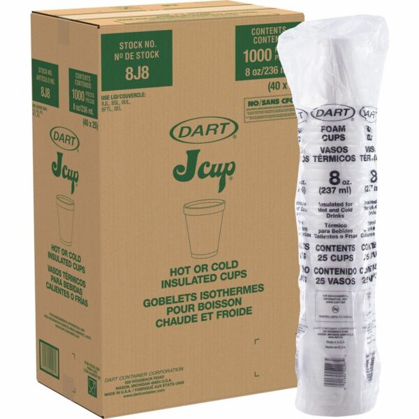 Dart 8 oz Insulated Foam Cups - Image 2