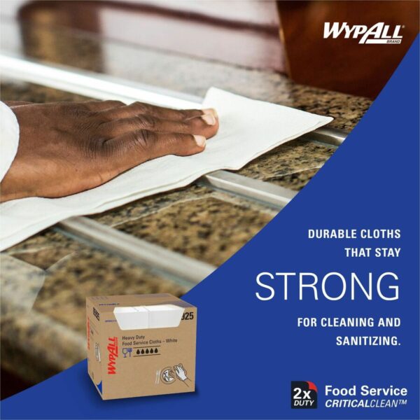 Wypall CriticalClean Heavy Duty Foodservice Cloths - Image 6