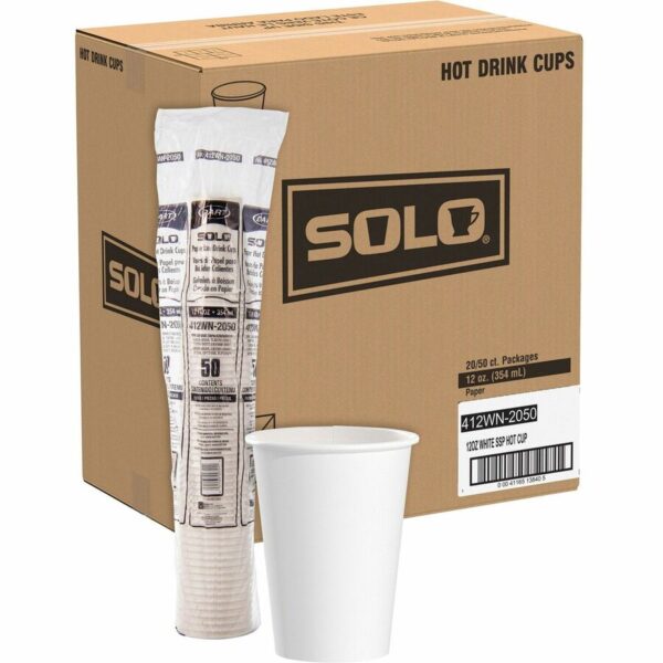 Solo 12 oz Disposable Hot Cups