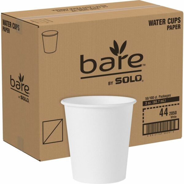 Solo 3 oz Treated Paper Water Cups