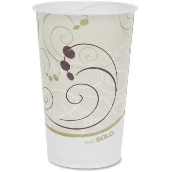 Solo 16 oz Symphony Waxed Paper Cold Cups