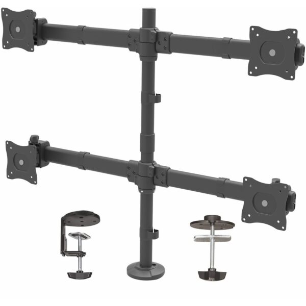 StarTech.com Mounting Arm for Monitor, LCD Display, LED Display - Black