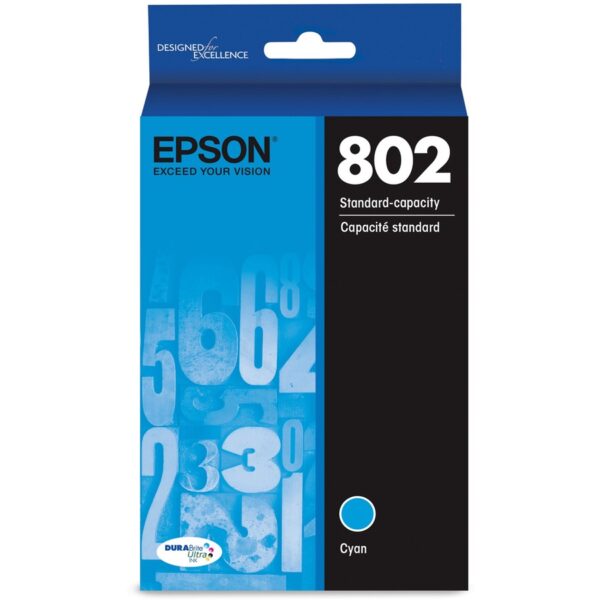 Epson DURABrite Ultra 802 Original Inkjet Ink Cartridge - Cyan - 1 Each - Image 2