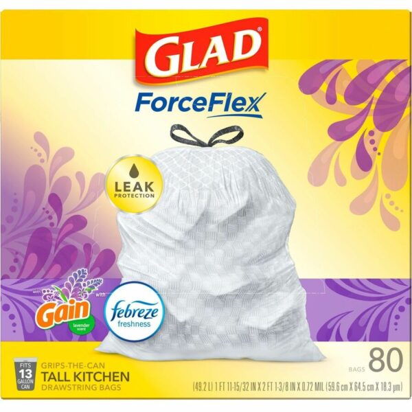 Glad ForceFlex Tall Kitchen Drawstring Trash Bags - Image 5