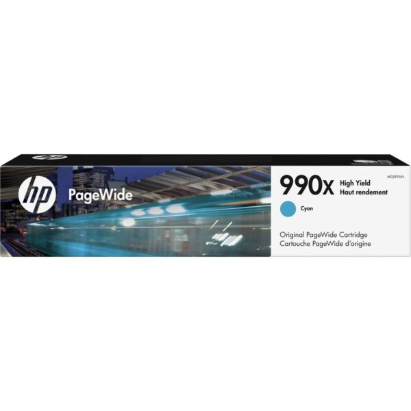 HP 990X (M0J89AN) Original High Yield Inkjet Ink Cartridge - Cyan - 1 Each